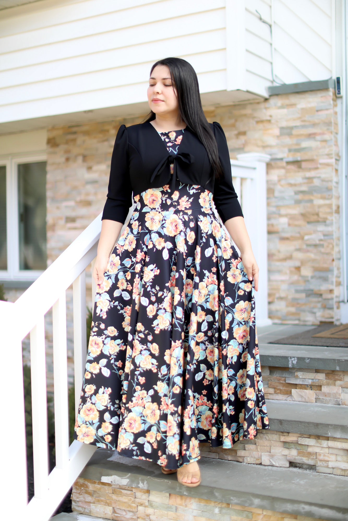 Eunice Black Maxi Dress