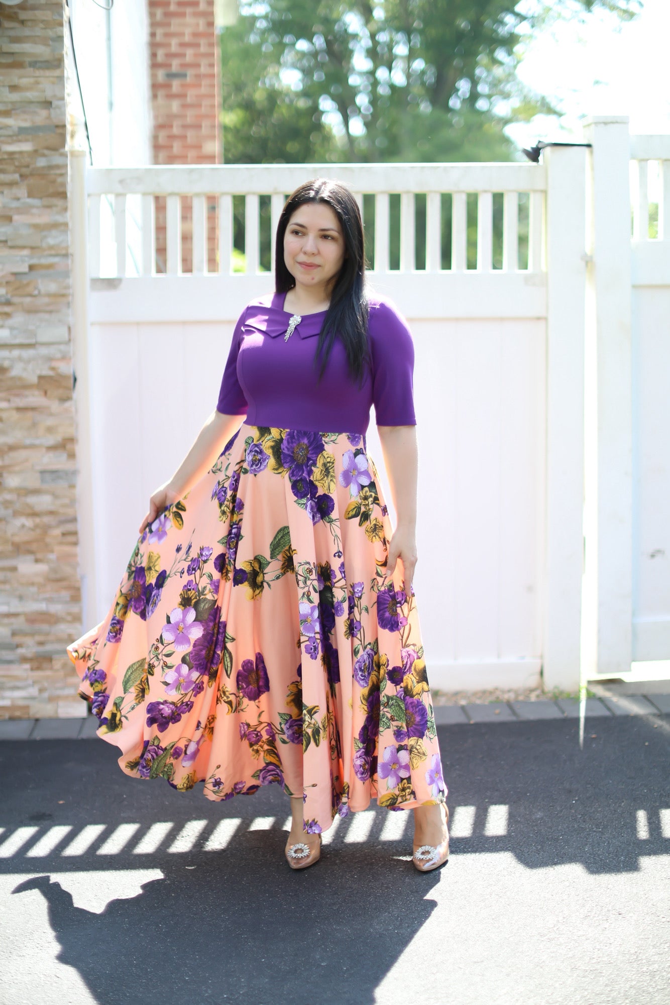 Emely Purple Maxi Dress