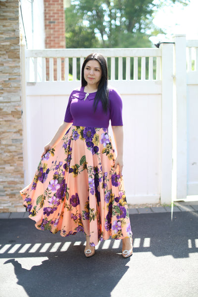 Emely Purple Maxi Dress