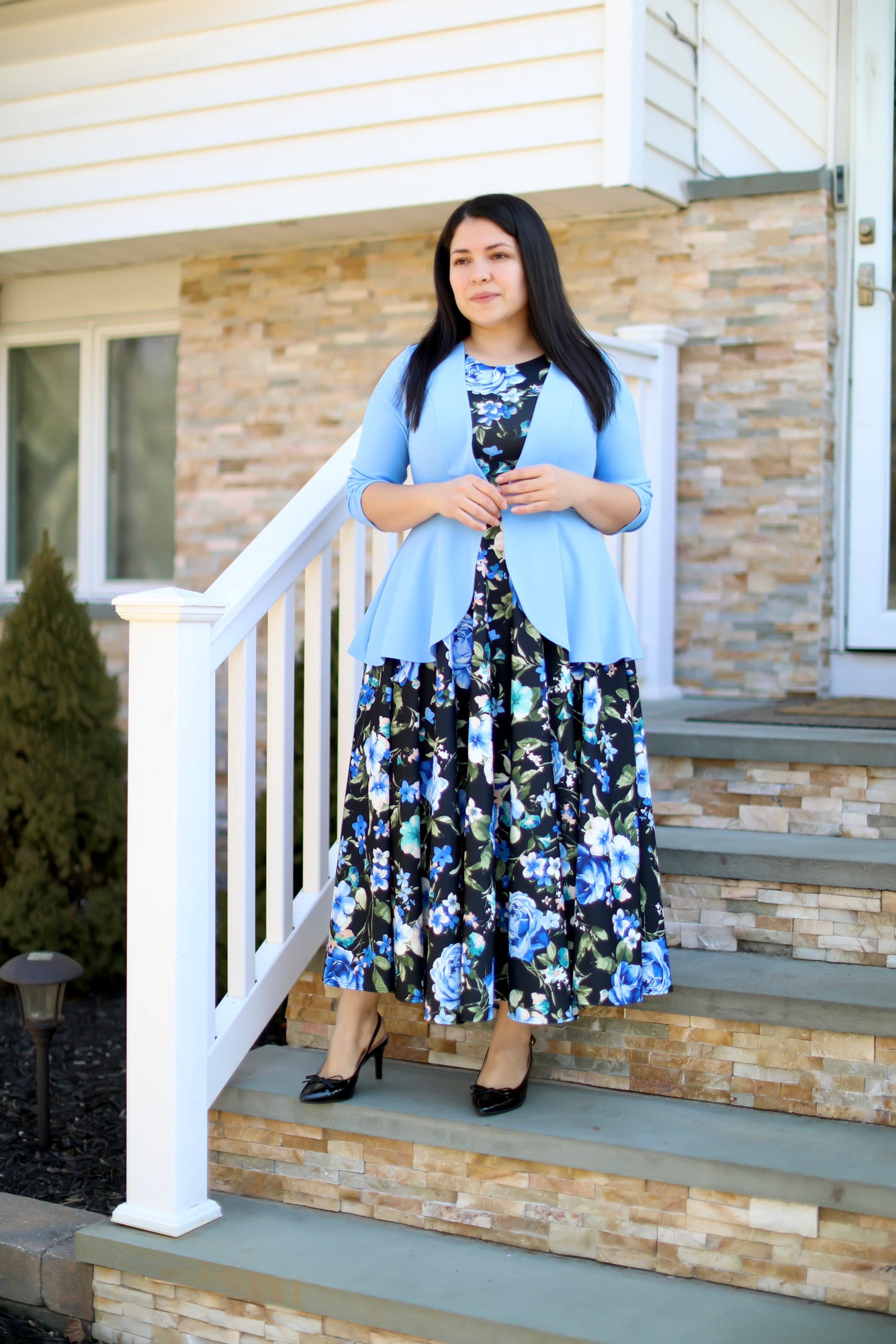 Celeste Peplum Maxi Dress