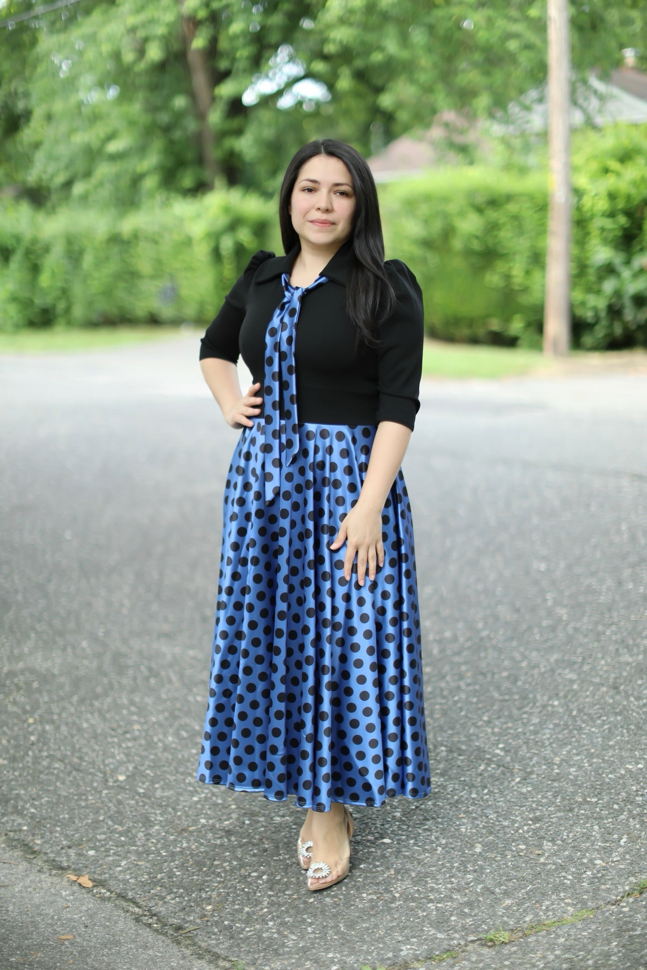 Vintage Blue Maxi Dress