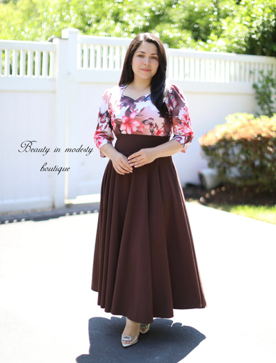 Brown Maxi Skirt