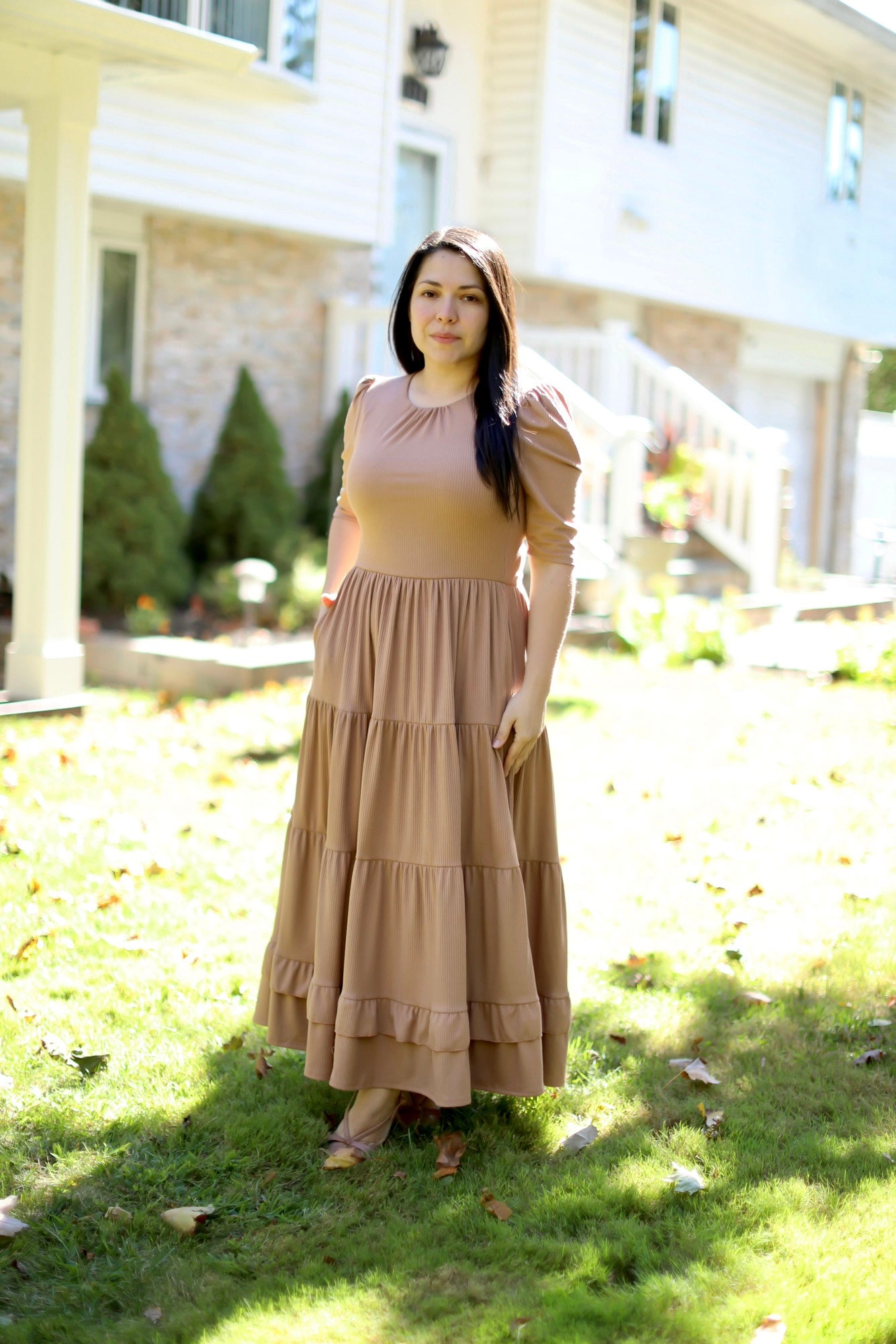 Soft Beige Maxi Dress