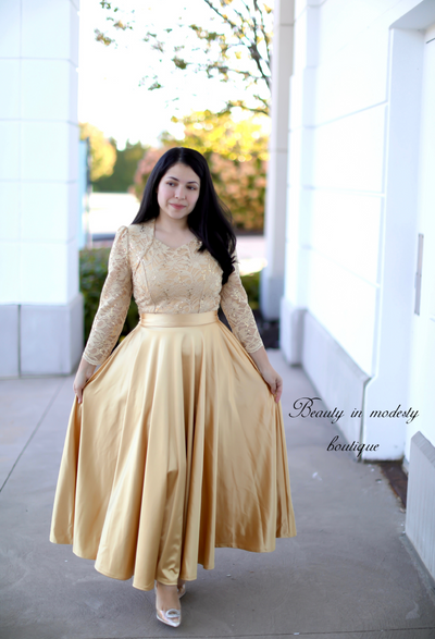 Anniversary Gold Maxi Dress