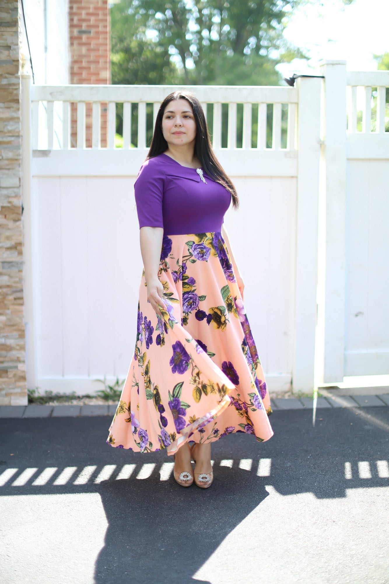 Emely Purple Maxi Dress