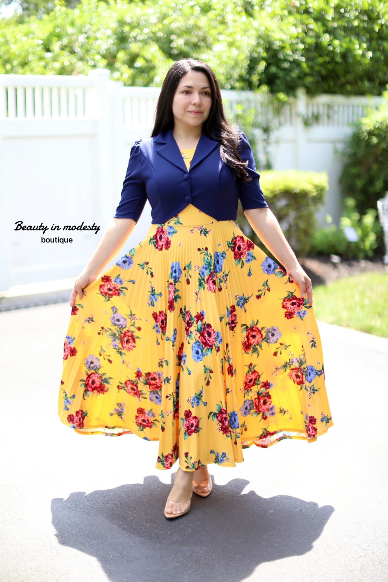 Selene Blue - Mustard Maxi Dress