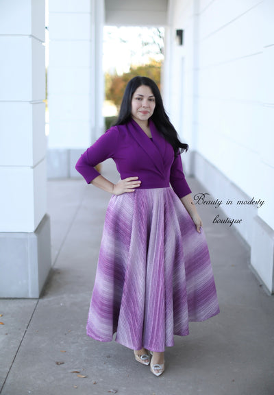 Abigail Purple Maxi Dress