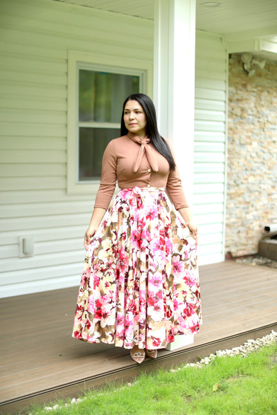 Marine Beige Maxi Dress