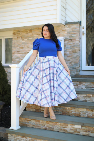 Litzy Blue Midi Dress