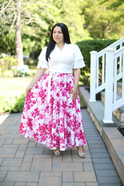 Arleth White Maxi Dress