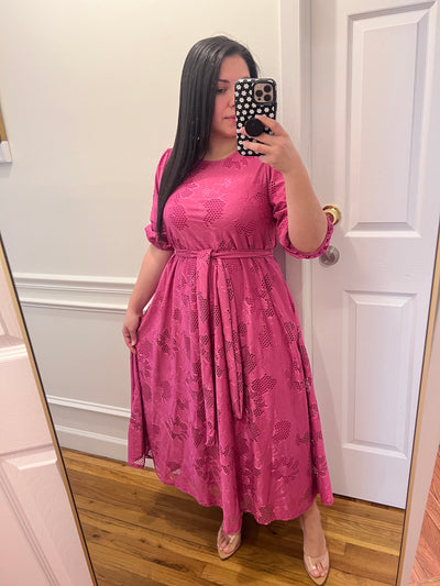 Love Pink Midi Dress