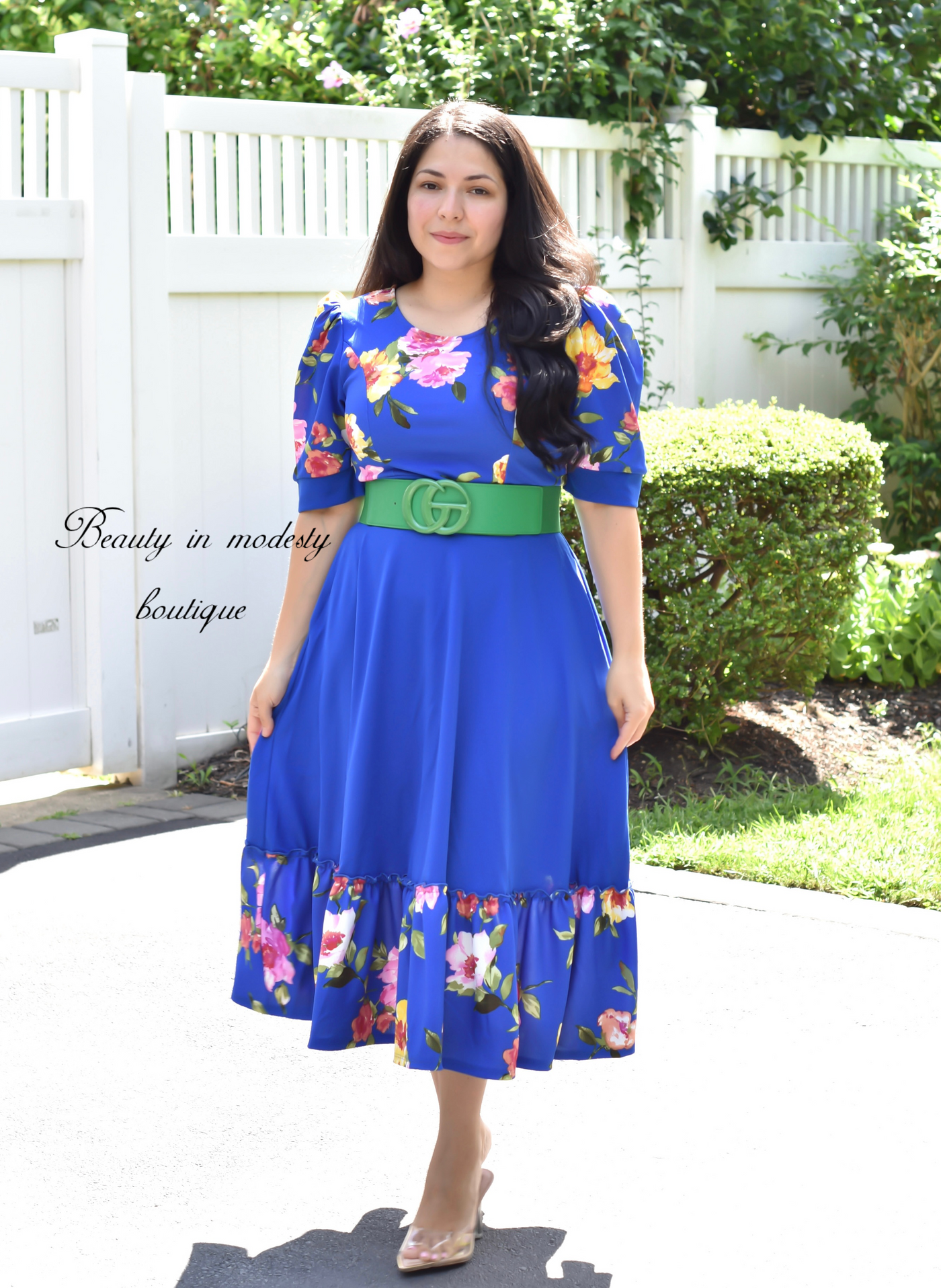 Ereny Royal Midi Dress