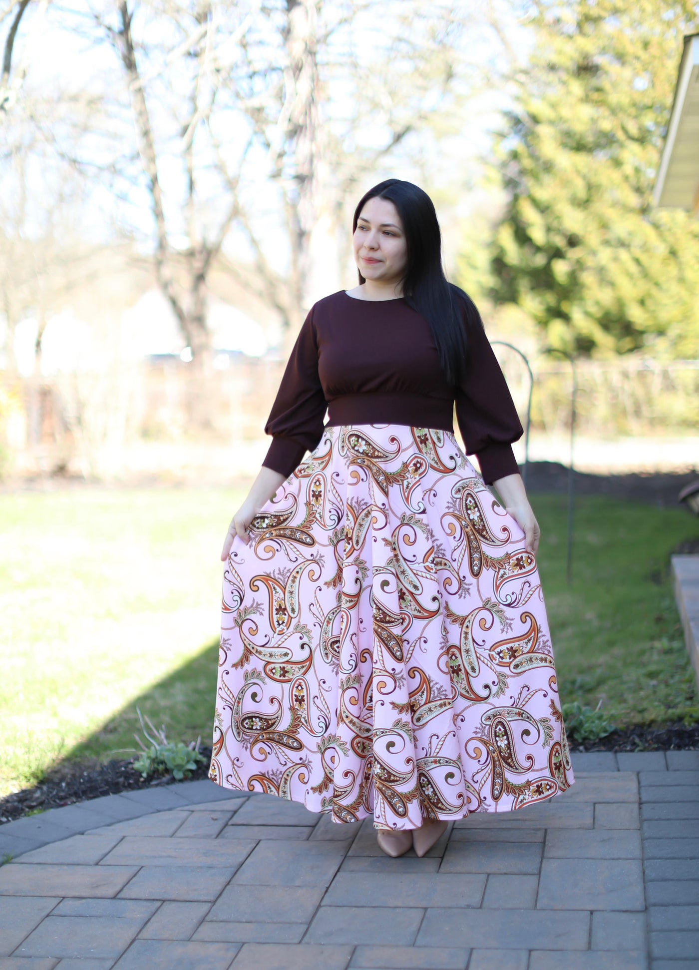 Princess Brown Maxi Dress