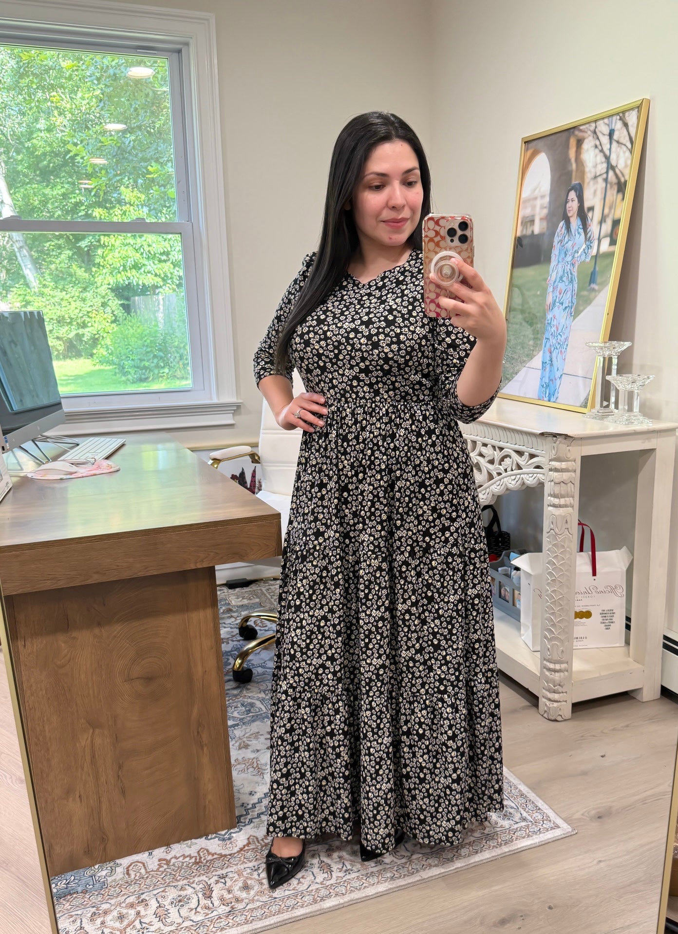 Soft Little Flowers Maxi Dress