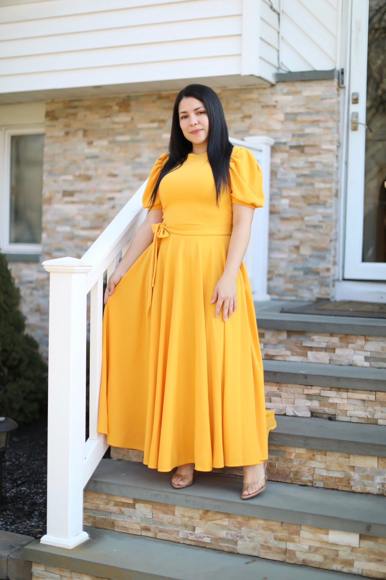 Litzy Soft Mustard Maxi Dress