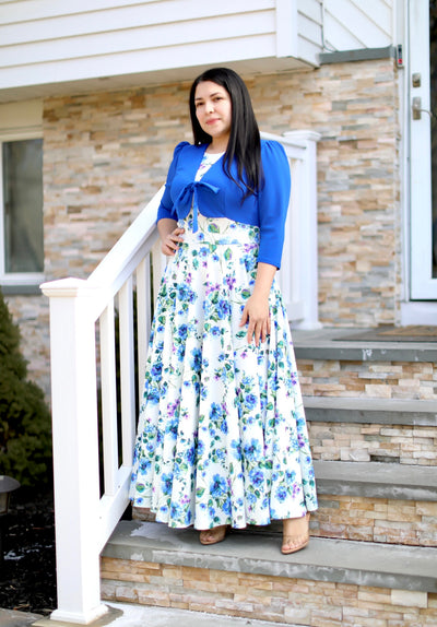 Eunice Royal Blue Maxi Dress