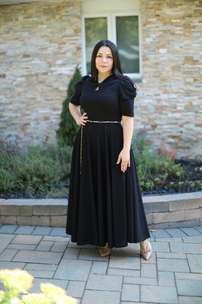 Black Bow Maxi Dress