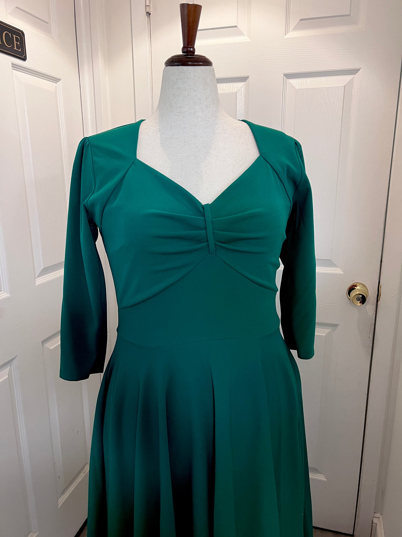 Hunter Green Midi Dress