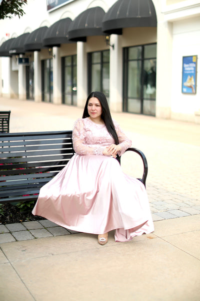 Regina Dusty Pink Maxi Dress