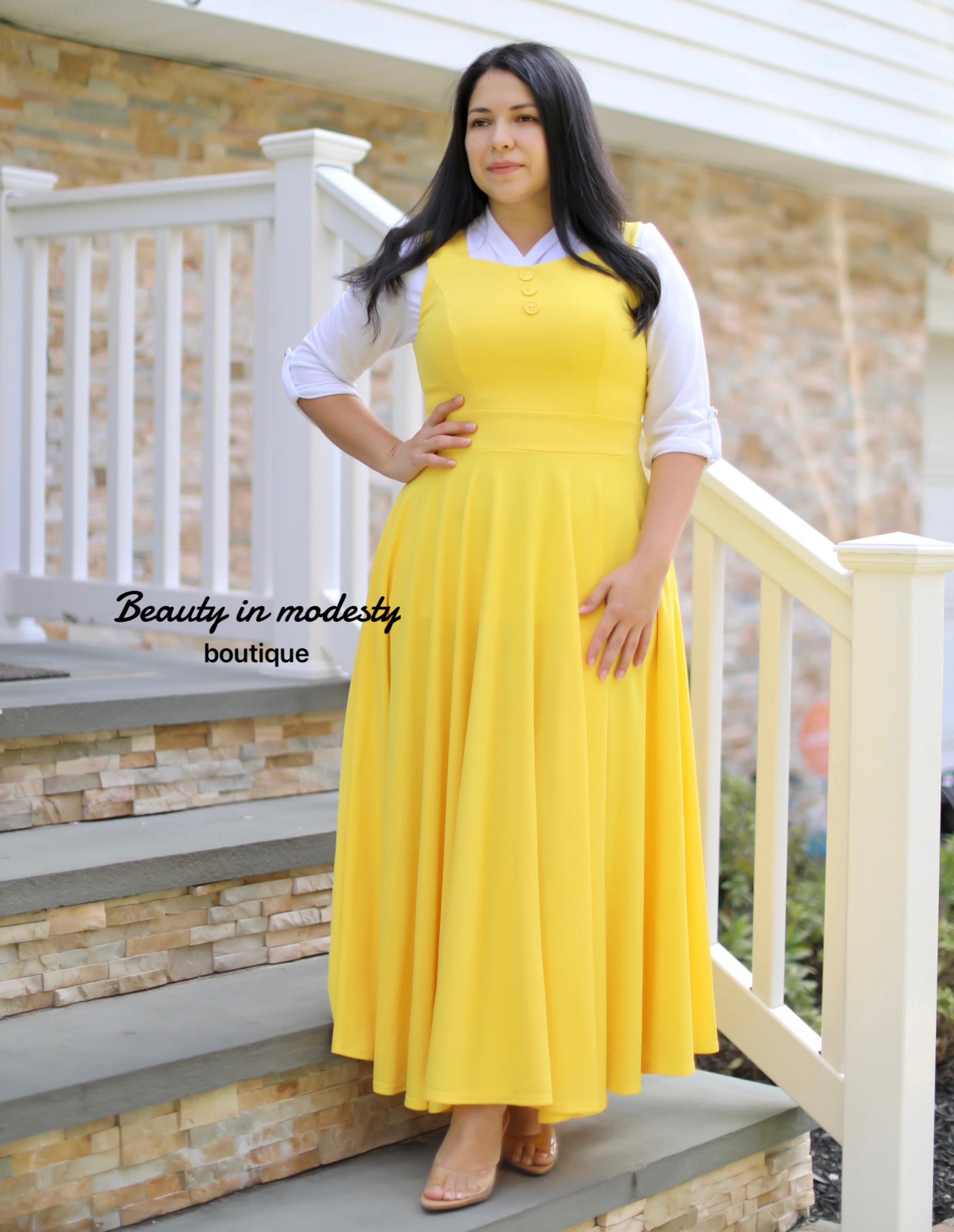 Yellow Jumper Maxi Dress