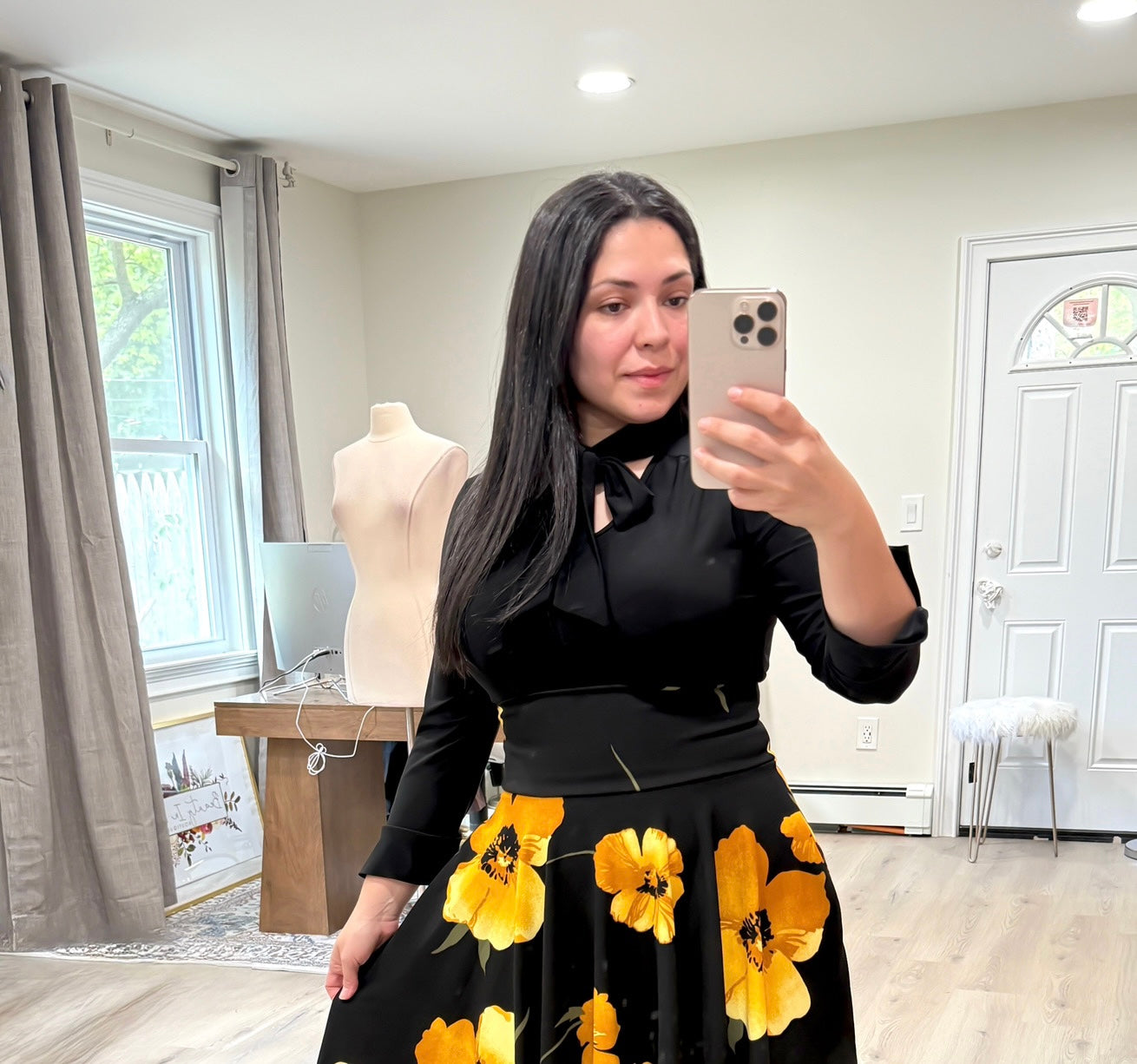 Black Bow Top