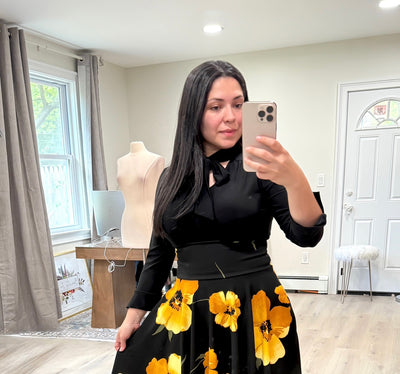 Black Bow Top
