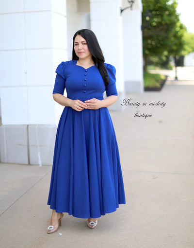 Zaria Royal Blue Maxi Dress