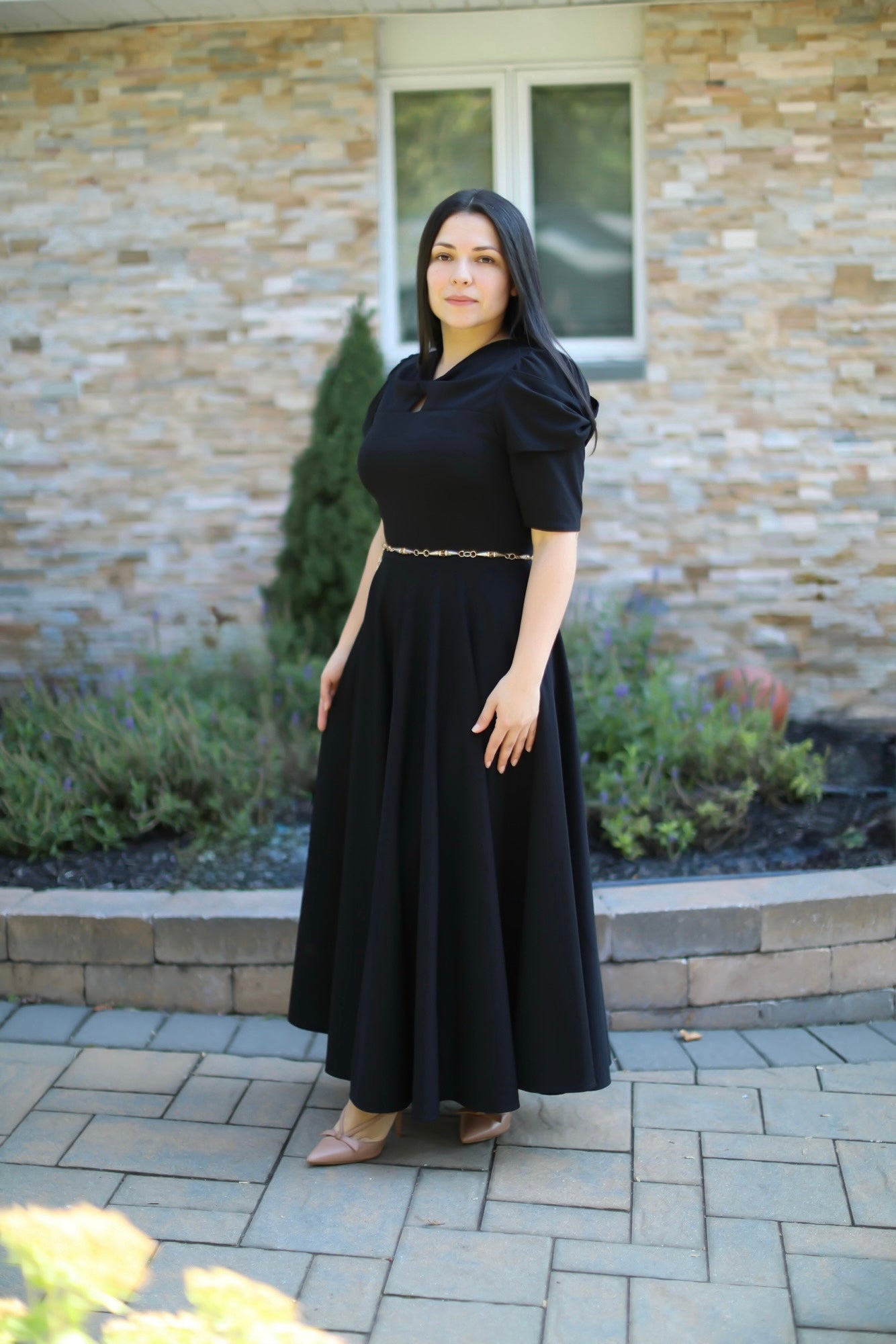 Black Bow Maxi Dress