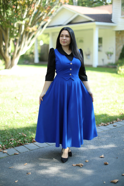 Royal Overall Maxi Dress