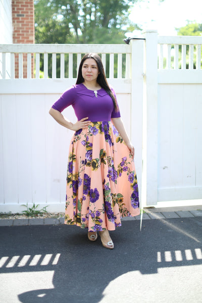 Emely Purple Maxi Dress