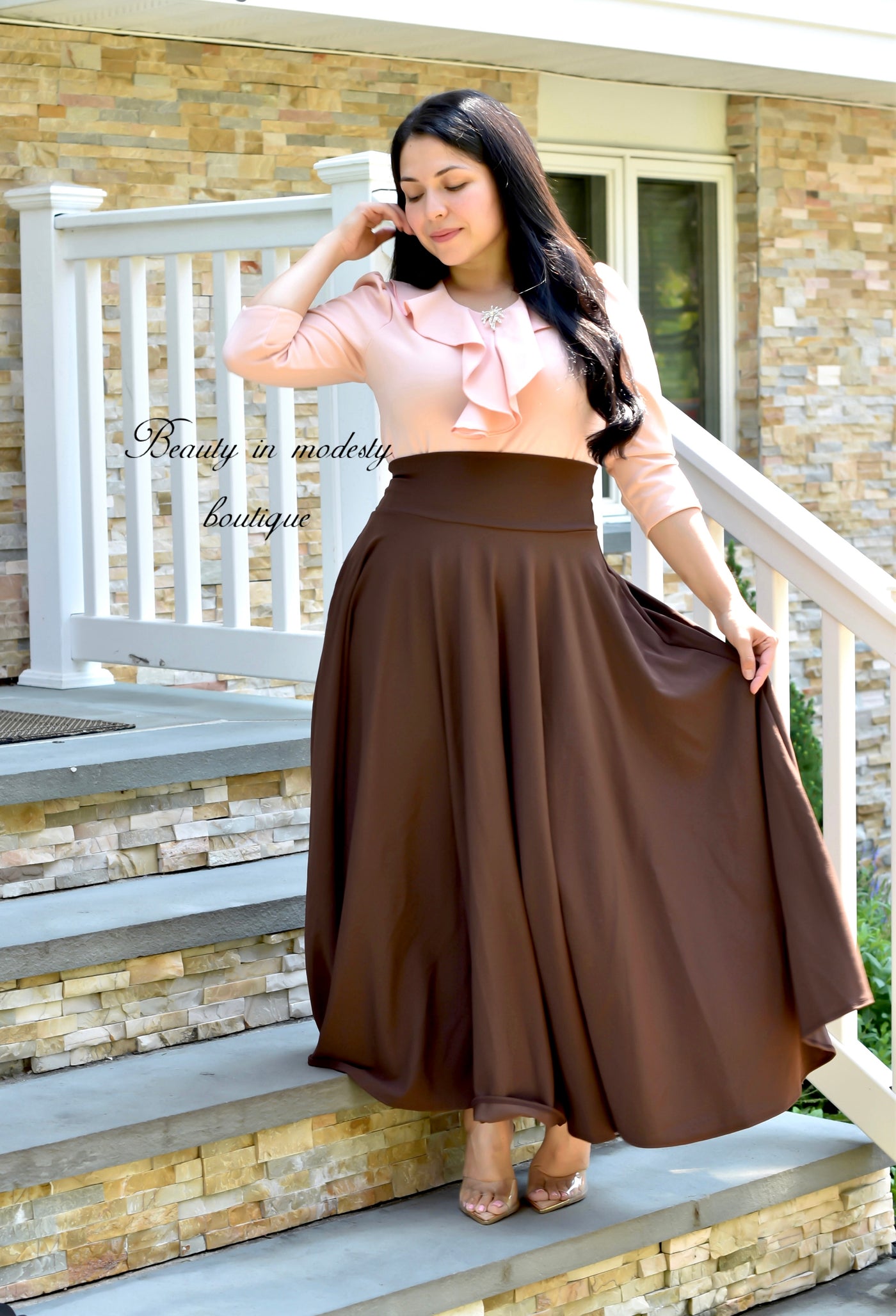 Brown Maxi Skirt