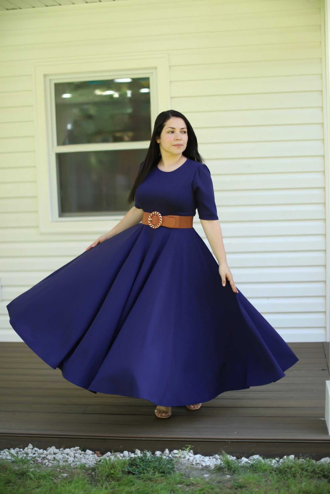 Navy Maxi Dress