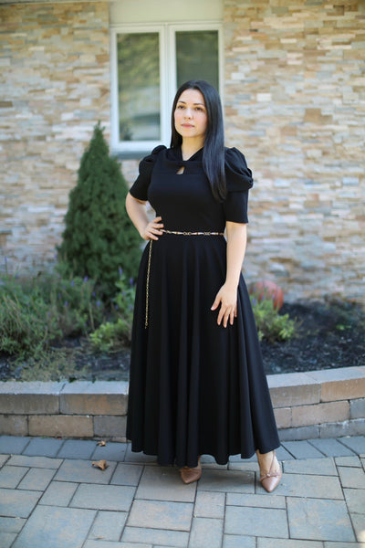 Black Bow Maxi Dress