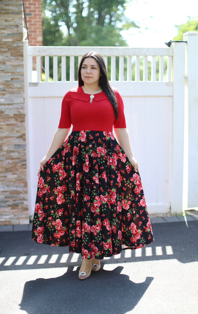 Emily Red Maxi Dress