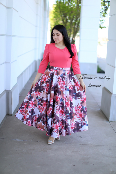 Pink Butterflies Maxi Dress