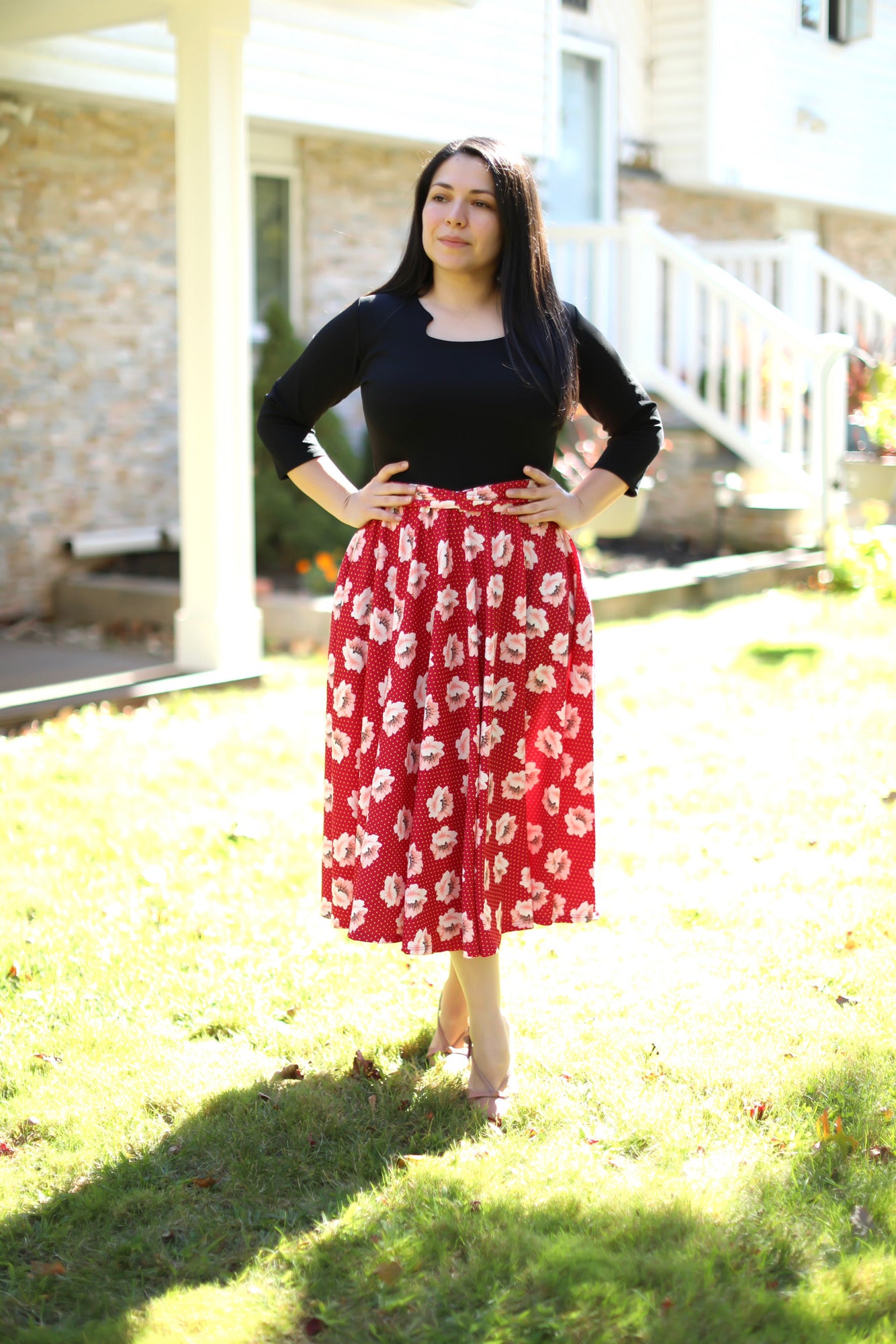 Patricia Blossoms Midi Dress