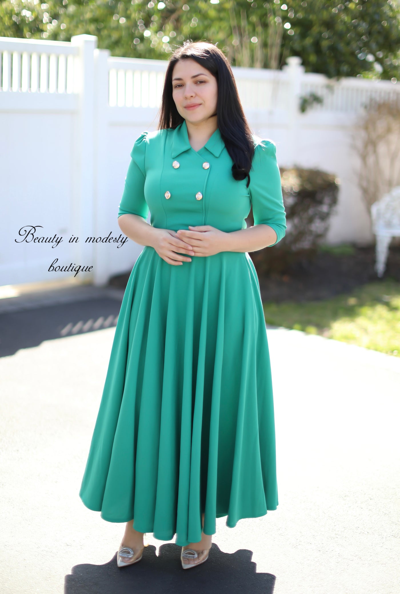 Alma Green Teal Maxi Dress