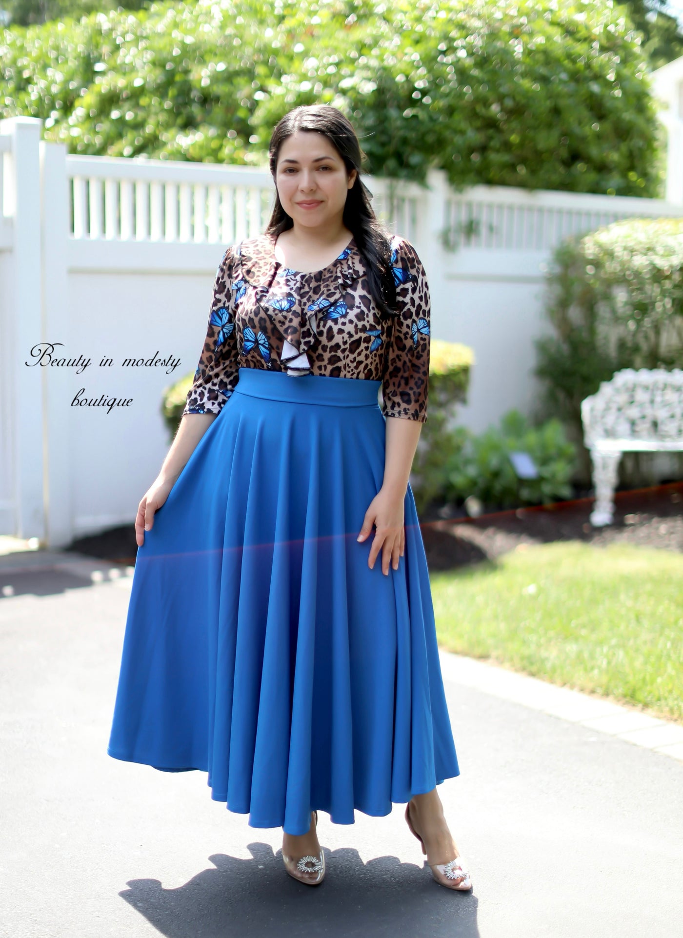 Light Blue Maxi Skirt