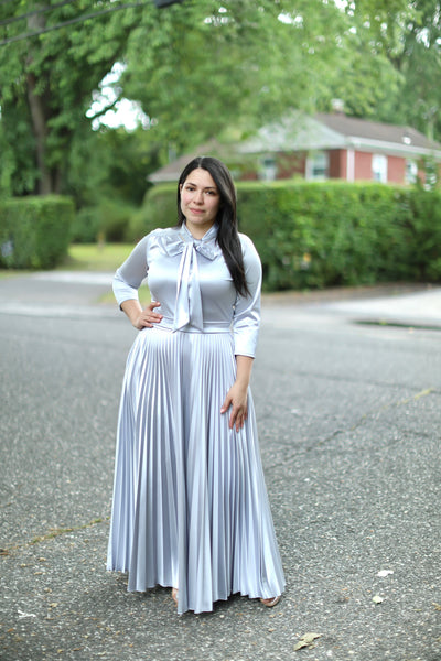 Lilibeth Silver Maxi Dress