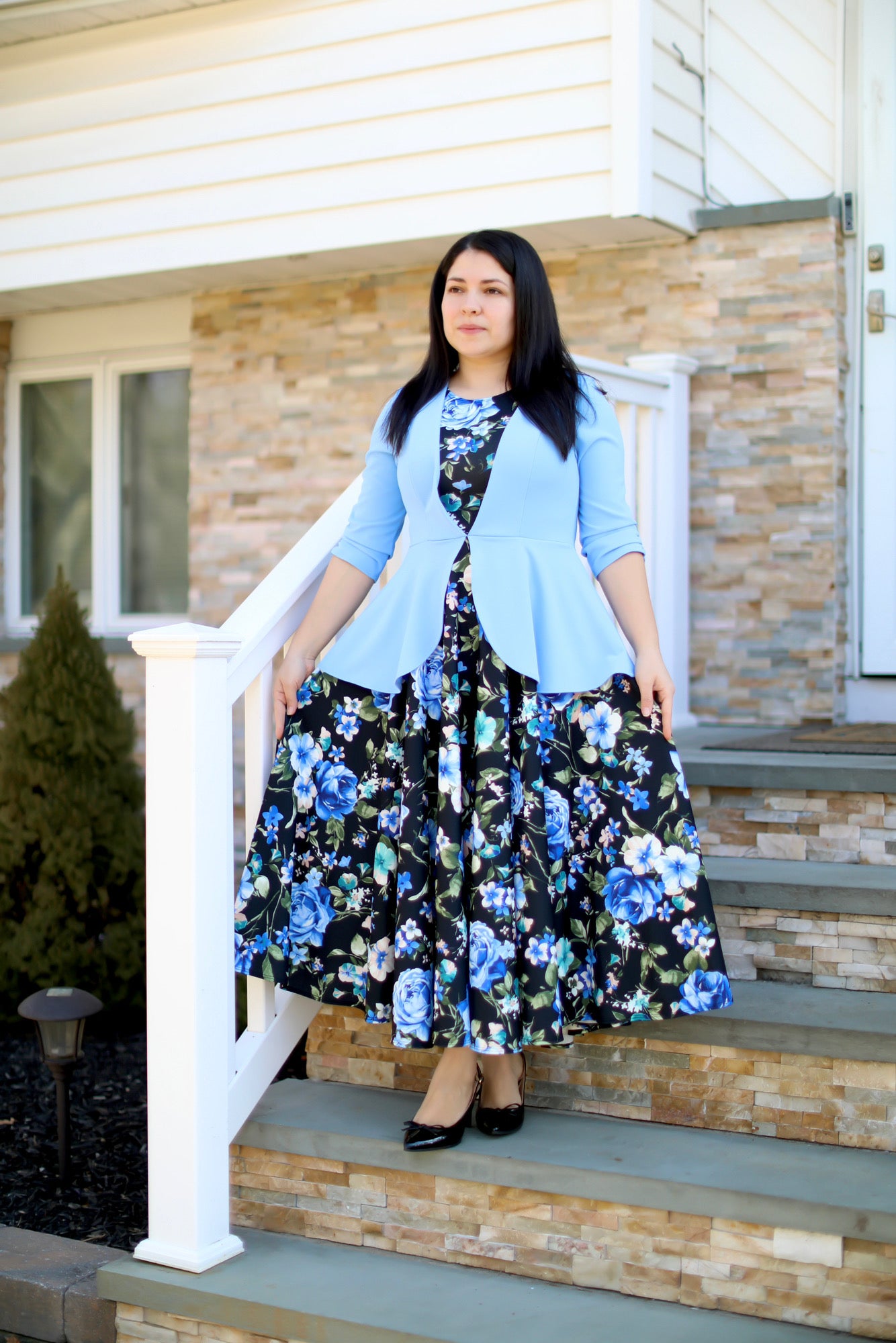 Celeste Peplum Maxi Dress