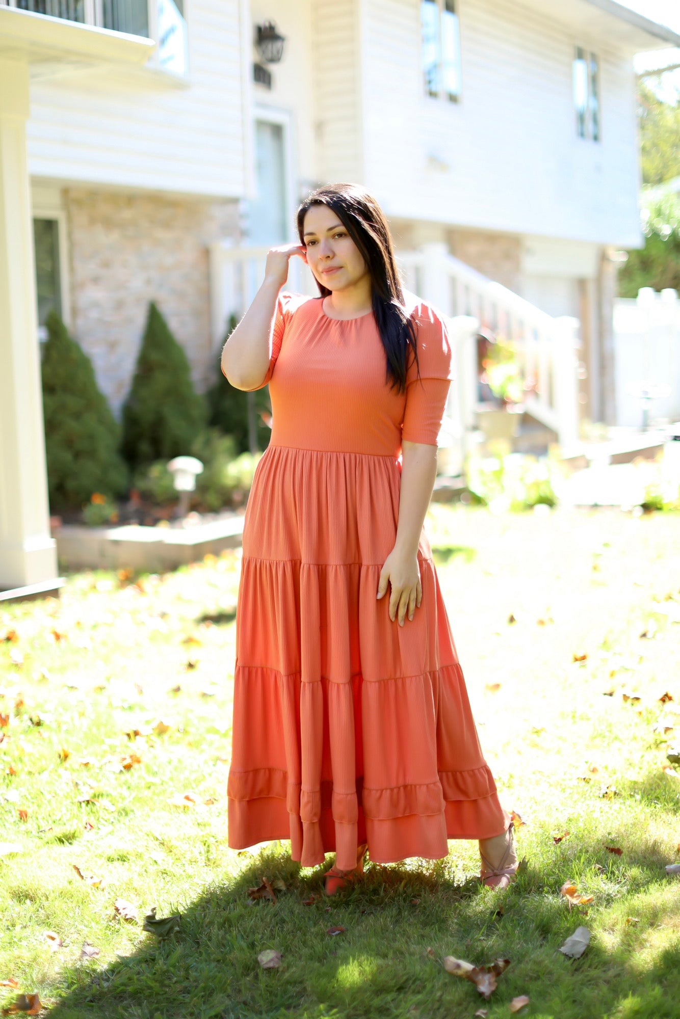 Soft Marsala Maxi Dress
