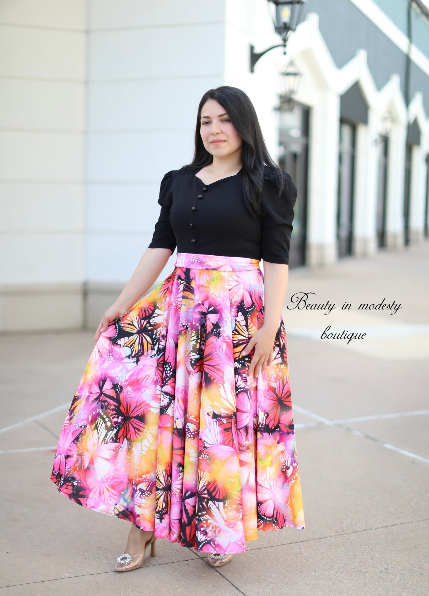 Zamaria Black Maxi Dress