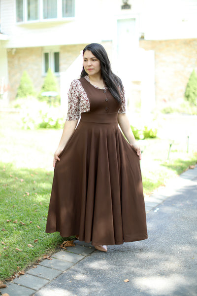 Brown Jumper Maxi Dress