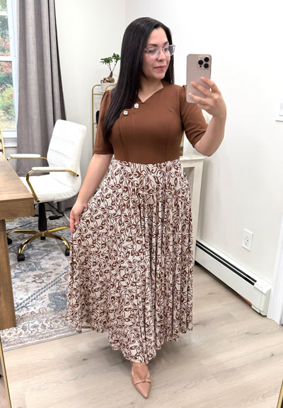 Karen Brown Floral Maxi Dress
