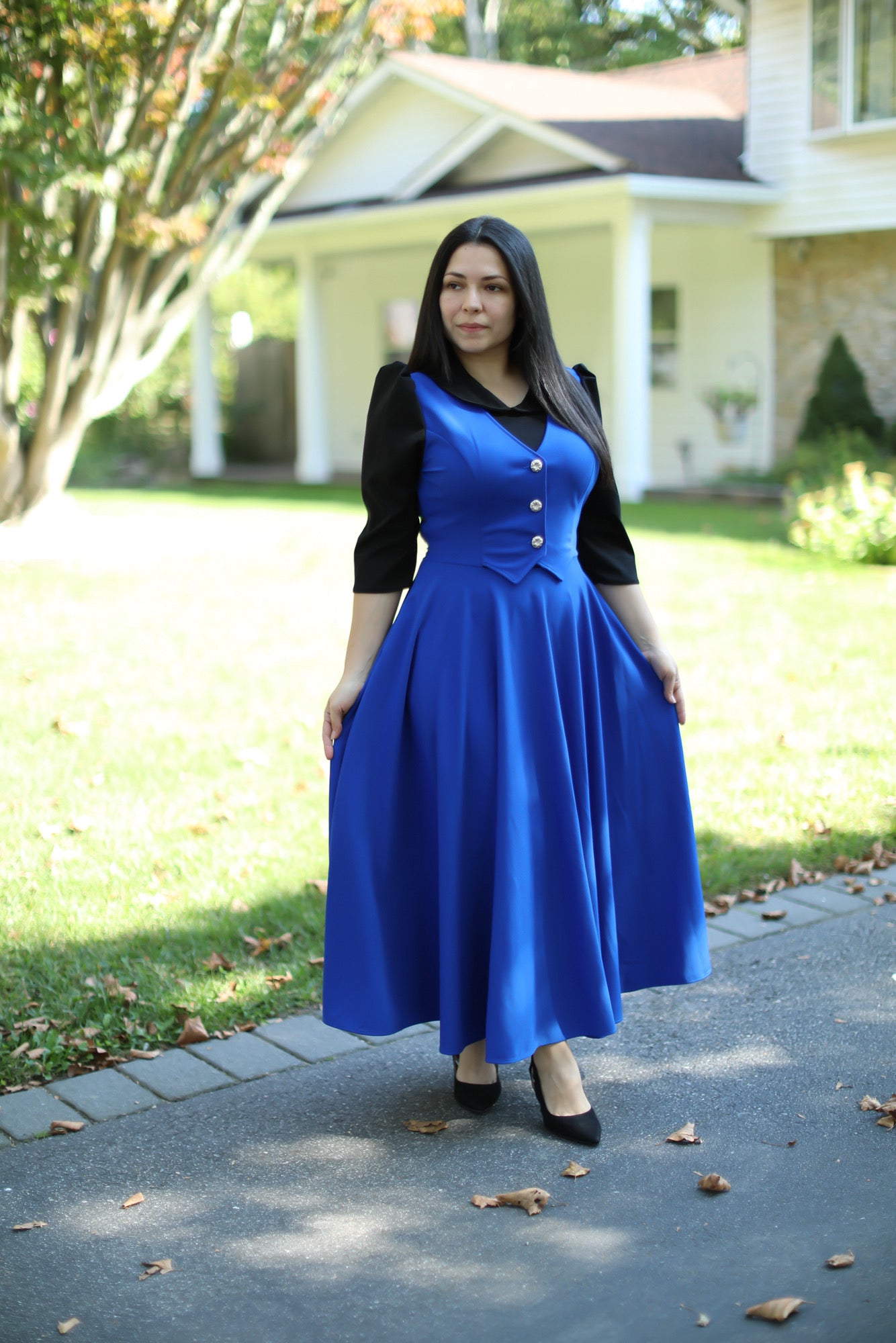 Royal Overall Maxi Dress