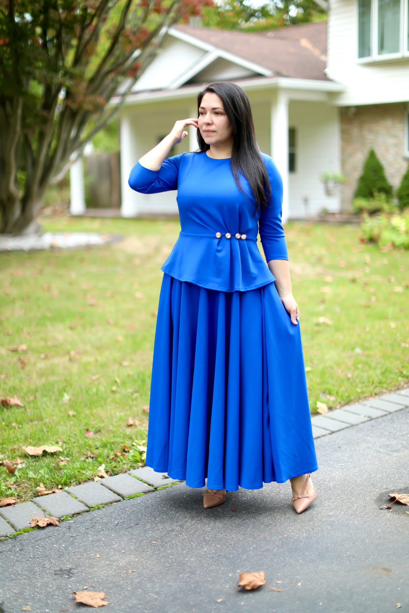 Hope Royal Blue Maxi Dress