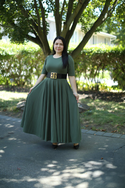 Olive Green Maxi Dress