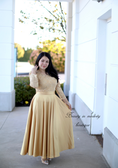 Anniversary Gold Maxi Dress