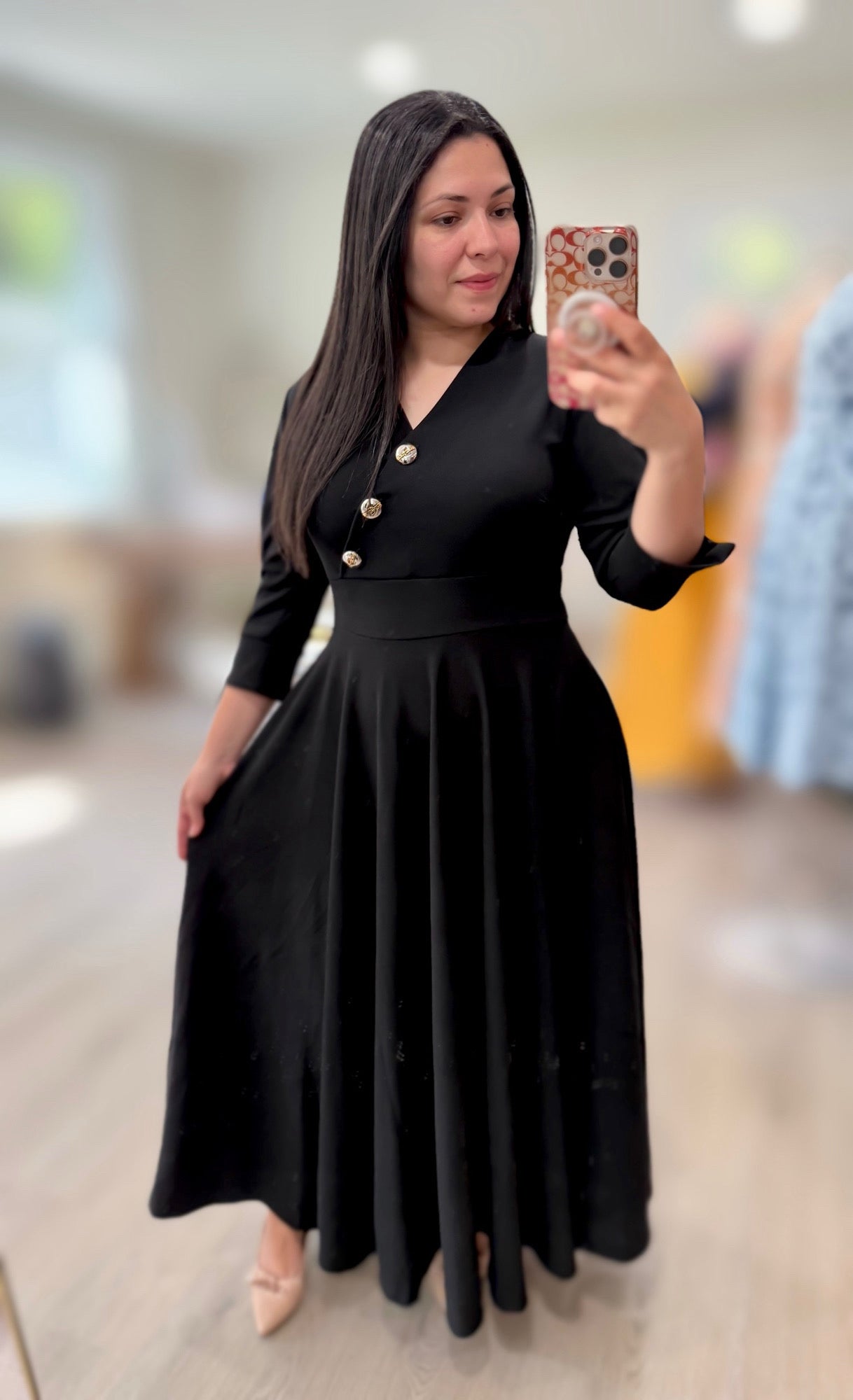 Elaine Black Maxi Dress