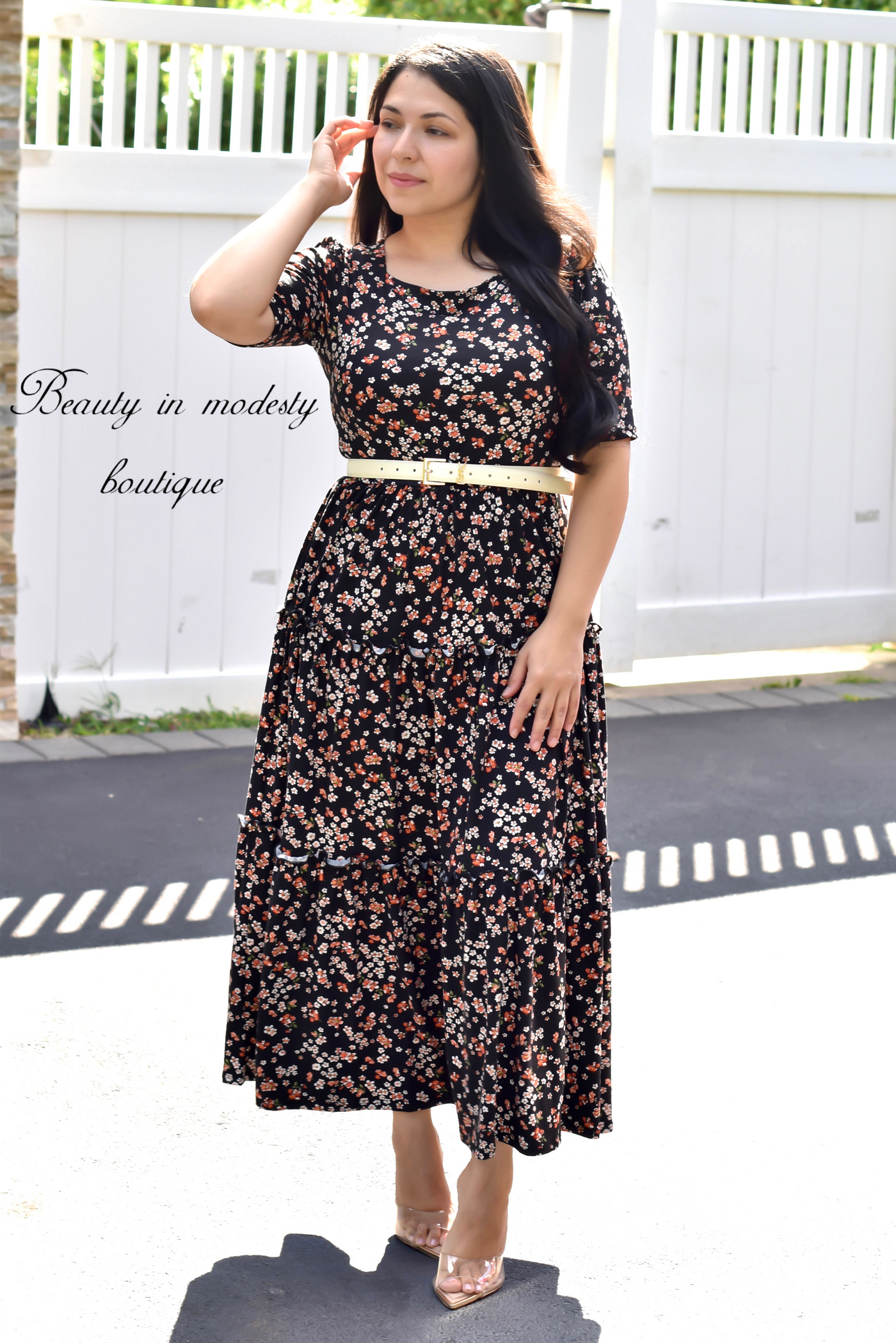 Primavera Daisy Floral Maxi Dress